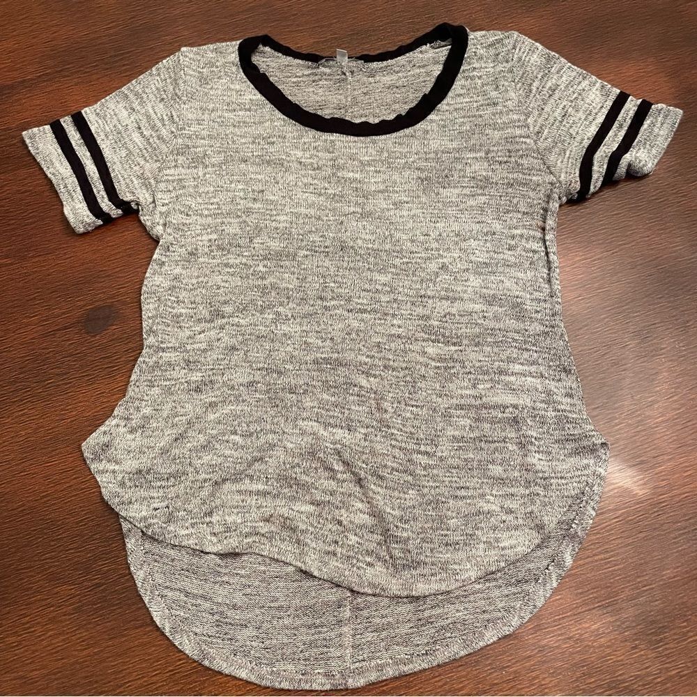 Varsity Style Hi-Lo Top